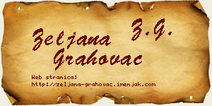 Željana Grahovac vizit kartica